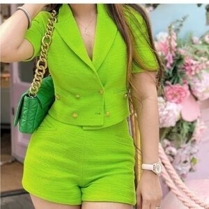 Zara Bright Green Jumpsuit